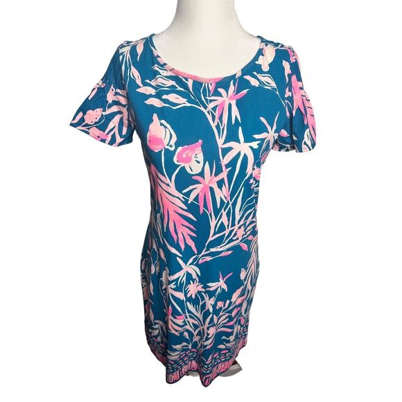 Lilly Pulitzer Marah Tidal Wave Its Prime Time Engineered Dress Sz Small - Picture 2 of 6